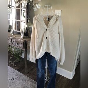 Emery Rose Hoody sweater,